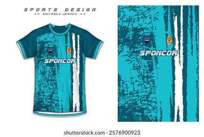 Modern Soccer Jersey Design with Football Kit Template for Sports Team