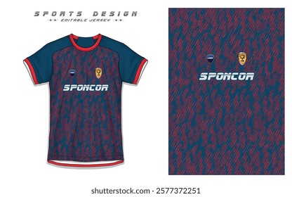 Modern Soccer Jersey Design with Football Kit Template for Sports Team