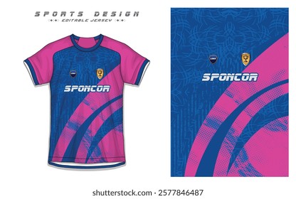 Modern Soccer Jersey Design with Football Kit Template for Sports Team