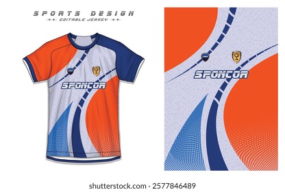 Modern Soccer Jersey Design with Football Kit Template for Sports Team