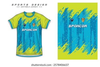 Modern Soccer Jersey Design with Football Kit Template for Sports Team