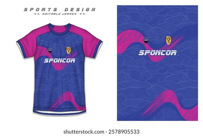 Modern Soccer Jersey Design with Football Kit Template for Sports Team