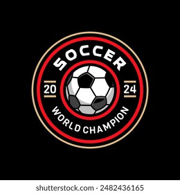 Modern soccer Logo or football club sign badge templates isolated. Football logo with shield background vector design collection isolated