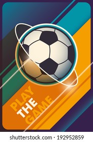 Diseño moderno de afiches de fútbol. Ilustración vectorial.