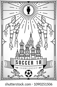 Modern Soccer Vector Design Template