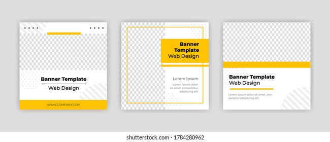 Se puede editar la plantilla de banner de medios sociales modernos. Cualquiera puede usar este diseño fácilmente. Banners web promocionales para medios sociales. Elegante promoción de venta y descuento - Vector.