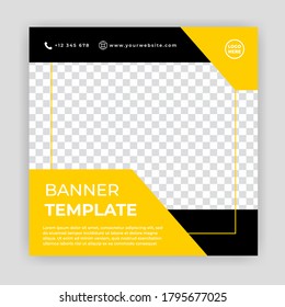 Modern Social Media banner template can be edited. Anyone can use this design easily. Promotional web banners for social media. Elegant sale and discount promo - Vector.