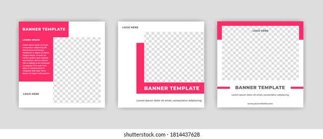 Modern Social Media banner template can be edited. Anyone can use this design easily. Promotional web banners for social media. Elegant sale and discount promo - Vector.