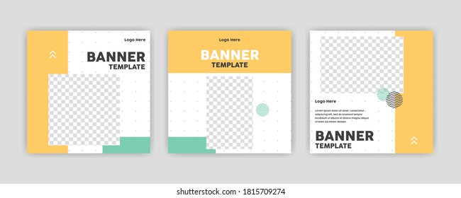 Modern Social Media banner template can be edited. Anyone can use this design easily. Promotional web banners for social media. Elegant sale and discount promo - Vector.