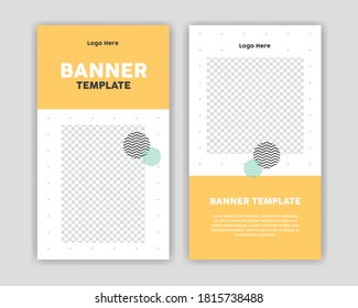 Modern Social Media banner template can be edited. Anyone can use this design easily. Promotional web banners for social media. Elegant sale and discount promo - Vector.