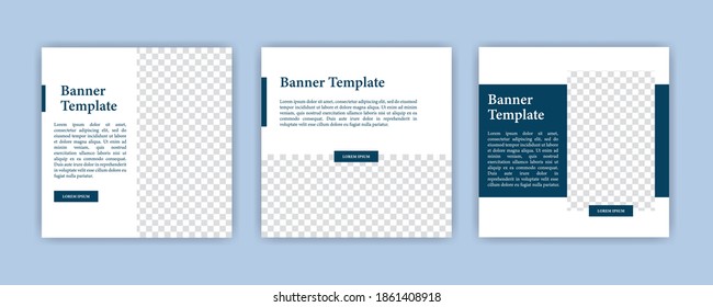 Modern Social Media banner template can be edited. Anyone can use this design easily. Promotional web banners for social media. Elegant sale and discount promo - Vector.