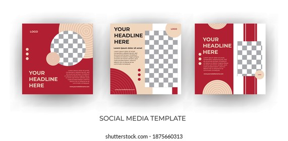 Modern Social Media banner template can be edited. Everyone can use this design easily. Promotional web banners for social media. Also for valentines promotion-Vector.