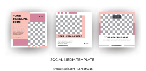 Modern Social Media banner template can be edited. Everyone can use this design easily. Promotional web banners for social media. Also for valentines promotion-Vector.