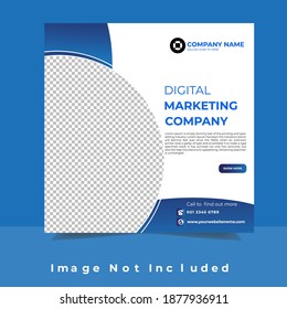 Modern social media banner template. Social Media post template with square Social Media Post Templet
