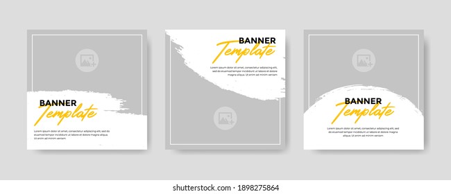 Modern Social Media banner template can be edited. Anyone can use this design easily. Promotional web banners for social media. Elegant sale and discount promo - Vector.