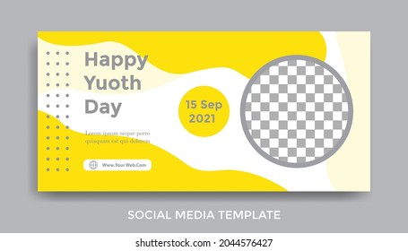Modern Social Media banner template can be edited. Anyone can use this design easily. Promotional web banners for social media. Elegant sale and discount promo - Vector