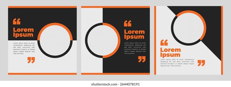 Modern social media banner templates for sale, promotion, and ads. Clean square layout for digital marketing. Editable EPS vector design. Set of Editable minimal square banner template.