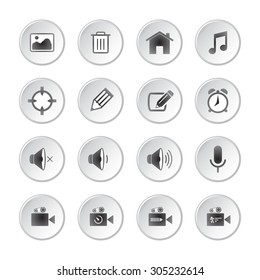 Modern social media buttons