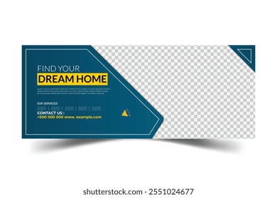 Modern social media cover and web ad banner template design