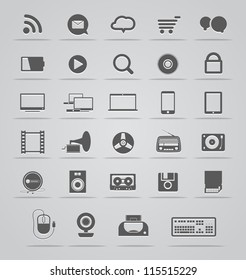 Modern Social media icons collection