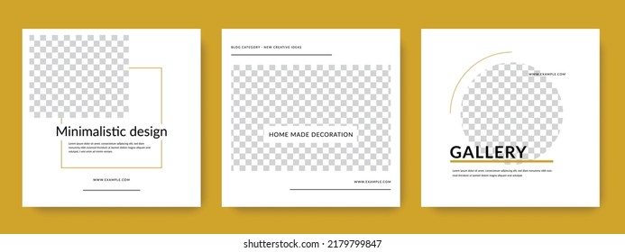 Modern social media layouts for instagram and facebook, creative web banners for advertising, minimal style posts for digital marketing, editable corporate graphics, simple multipurpose designs