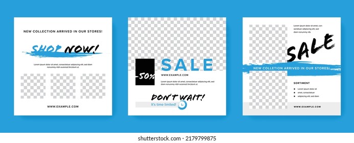 Modern social media layouts for instagram and facebook, creative web banners for advertising, minimal style posts for digital marketing, editable corporate graphics, simple multipurpose designs