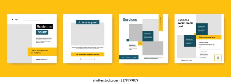 Modern social media layouts for instagram and facebook, creative web banners for advertising, minimal style posts for digital marketing, editable corporate graphics, simple multipurpose designs