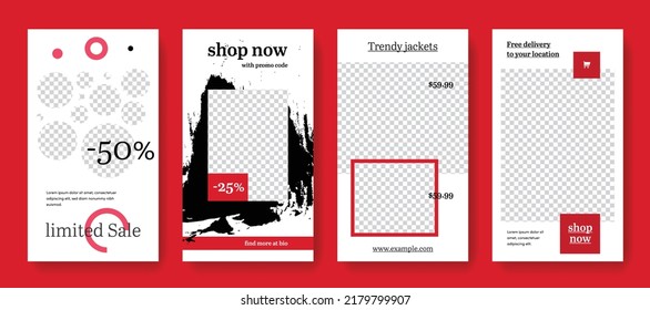 Modern social media layouts for instagram and facebook, creative web banners for advertising, minimal style posts for digital marketing, editable corporate graphics, simple multipurpose designs