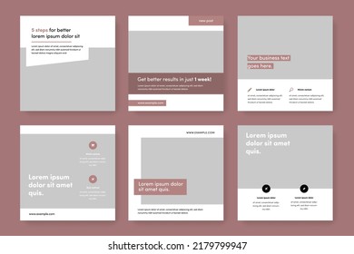 Modern social media layouts for instagram and facebook, creative web banners for advertising, minimal style posts for digital marketing, editable corporate graphics, simple multipurpose designs