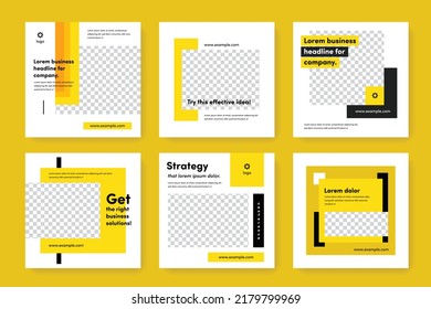 Modern social media layouts for instagram and facebook, creative web banners for advertising, minimal style posts for digital marketing, editable corporate graphics, simple multipurpose designs