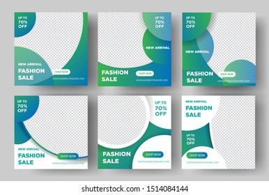 Modern Social Media Post Banner Template, For Promotion. Vector