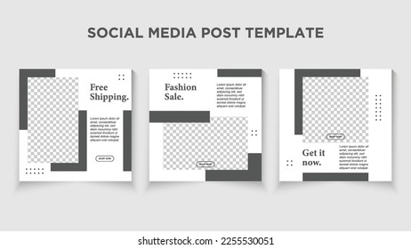 Modern social media post bundle vector. Suitable for Post, Sale Banner, Promotion Product, Business, Company Fashion Beauty, etc.