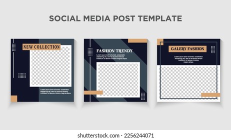 Modern social media post bundle vector. Suitable for Post, Sale Banner, Promotion Product, Business, Company Fashion Beauty, etc.