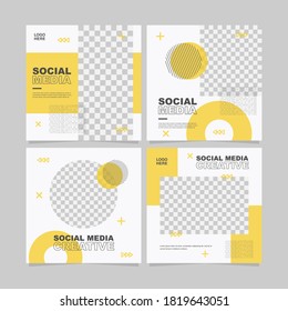 modern social media post design vector