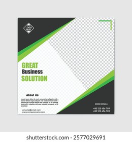 Modern social media post design template