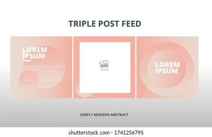 Modern Social Media Post Feed, Retro, Instagram Feed, Instagram Template, Instagram Frame, Minimalist.