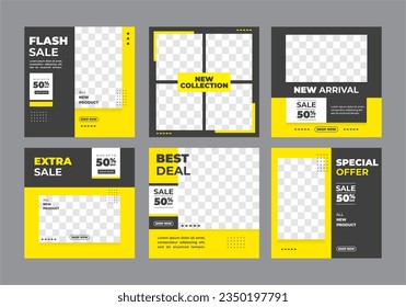 Modern social media post feed. Perfect for social media post , Creative vector social media post template collection. Perfect for social media post , background and web 