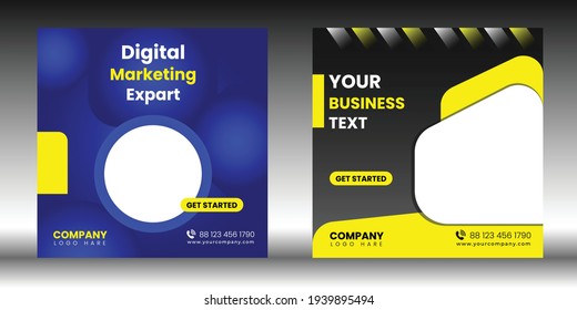 Modern Social Media Post Template. ad banner, Poster Design Vector