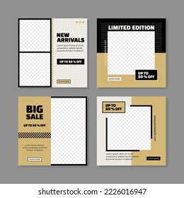Modern social media post template	