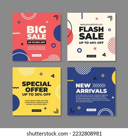 Modern social media post template