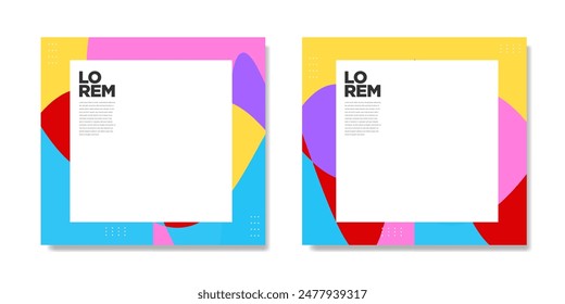 Modern social media post template