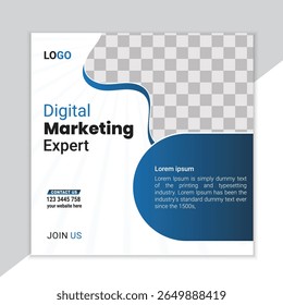 Modern Social Media Post Template for Business Promotion, Editable Social Media Template for Marketing and Branding,  Corporate Social Media Banner Template  Ready to Use 