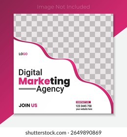Modern Social Media Post Template for Business Promotion, Editable Social Media Template for Marketing  and Branding, Corporate Social Media Banner Template  Ready to Use