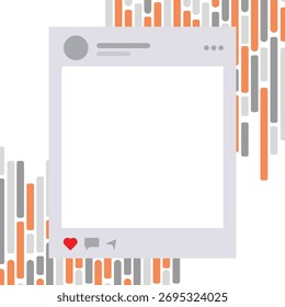 Moderno design de modelo de postagem de mídia social com fundo abstrato vibrante perfeito para digital dinâmico