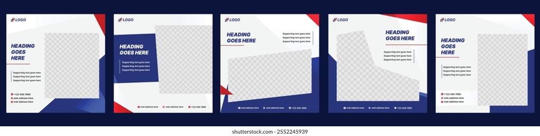 Modern Social Media Posts Design - Square Banner Designs - New Post Layout Designs