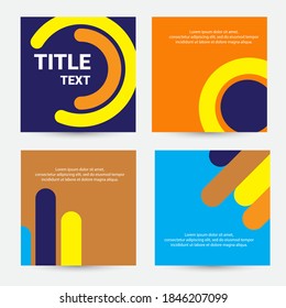 Modern social media stories with attractive full colors. for posting presentations on social media. vector