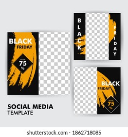 Modern social media template ,black Friday template ,