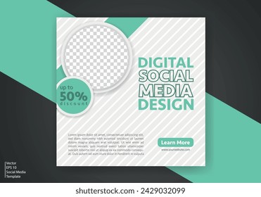 Modern Social Media Template. Discount Promo Template. Social Media Post Template. Social Media Banner