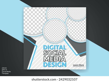 Modern Social Media Template. Discount Promo Template. Social Media Post Template. Social Media Banner