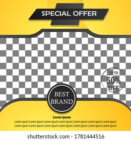 Modern social media and web Sale banner promotion template for your brand, shop, market, event, product, business, and marketing porpuse.